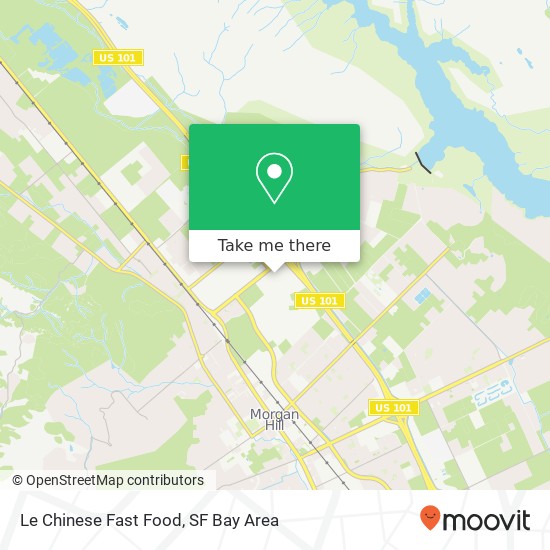 Mapa de Le Chinese Fast Food, 114 Cochrane Plz Morgan Hill, CA 95037