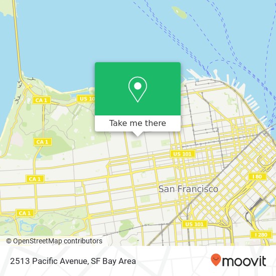 Mapa de 2513 Pacific Avenue