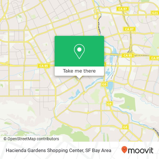 Hacienda Gardens Shopping Center map