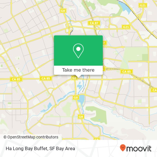 Mapa de Ha Long Bay Buffet, 1051 Blossom Hill Rd San Jose, CA 95123