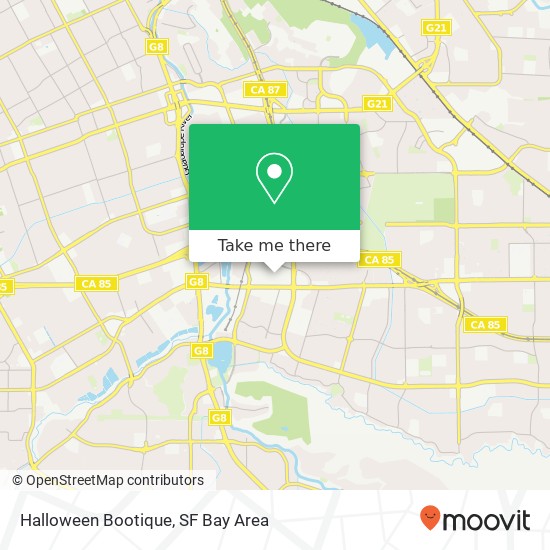 Mapa de Halloween Bootique, 925 Blossom Hill Rd San Jose, CA 95123