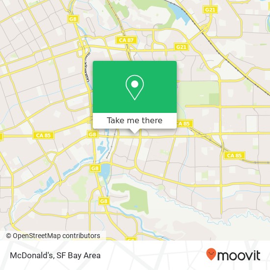 McDonald's, 103 Oakridge Mall San Jose, CA 95123 map