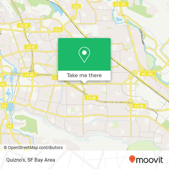 Mapa de Quizno's, 432 Blossom Hill Rd San Jose, CA 95123