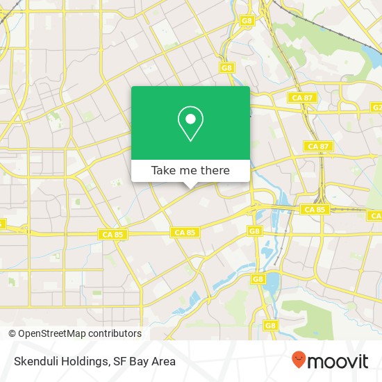 Mapa de Skenduli Holdings, 1423 Branham Ln San Jose, CA 95118