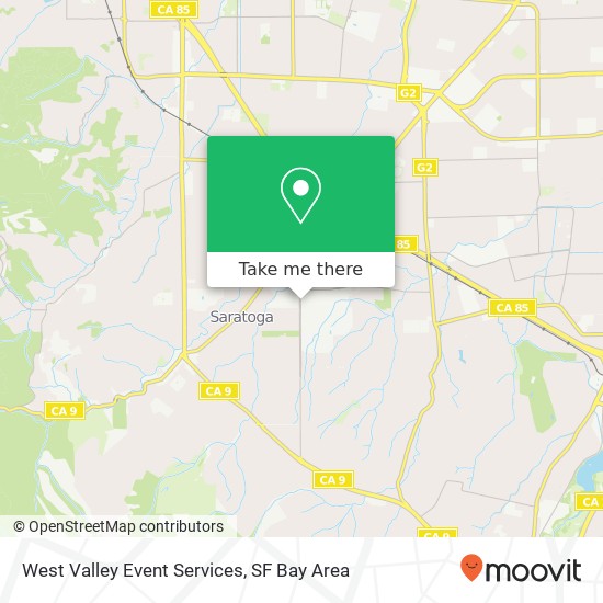 Mapa de West Valley Event Services