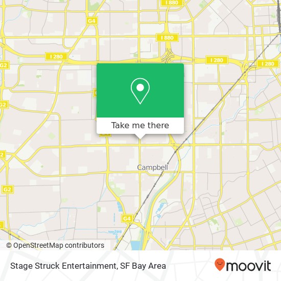 Mapa de Stage Struck Entertainment