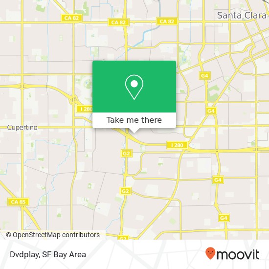 Mapa de Dvdplay, 5146 Stevens Creek Blvd San Jose, CA 95129