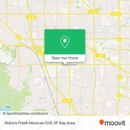 Rubio's Fresh Mexican Grill, 20688 Stevens Creek Blvd Cupertino, CA 95014 map