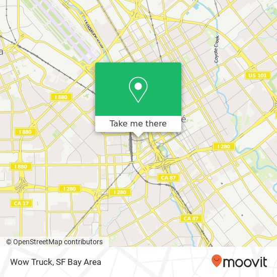 Mapa de Wow Truck, S Autumn St San Jose, CA 95110