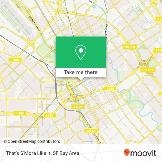 Mapa de That's S'More Like It, 200 S Market St San Jose, CA 95113