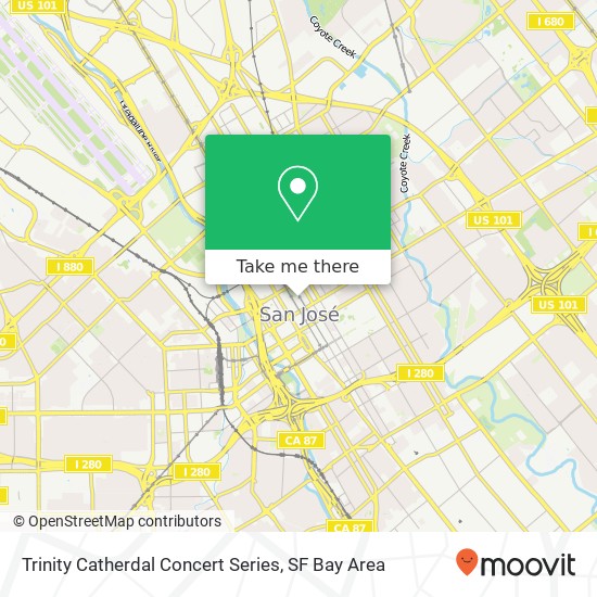 Mapa de Trinity Catherdal Concert Series