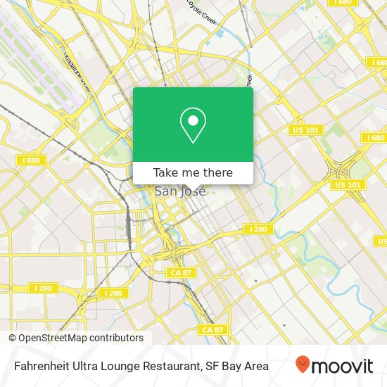 Fahrenheit Ultra Lounge Restaurant, 99 E San Fernando St San Jose, CA 95113 map