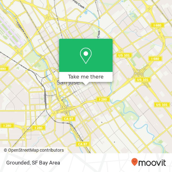 Mapa de Grounded, 1 Washington Sq San Jose, CA 95112