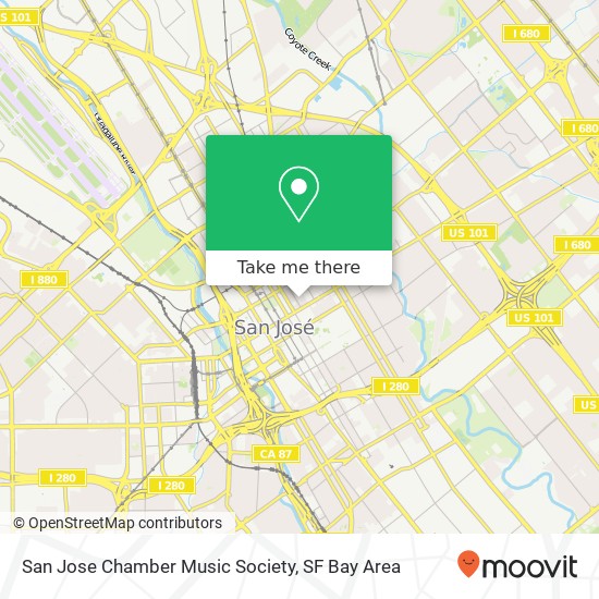 Mapa de San Jose Chamber Music Society