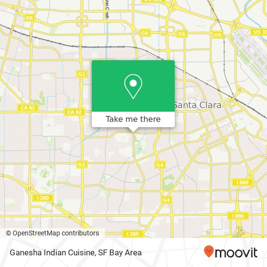 Ganesha Indian Cuisine, 1074 Kiely Blvd Santa Clara, CA 95051 map