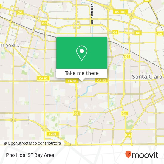 Mapa de Pho Hoa, 3484 El Camino Real Santa Clara, CA 95051