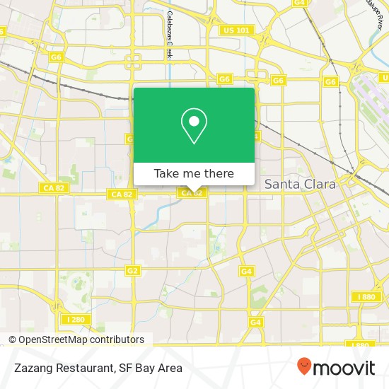 Zazang Restaurant, 3006 El Camino Real Santa Clara, CA 95051 map