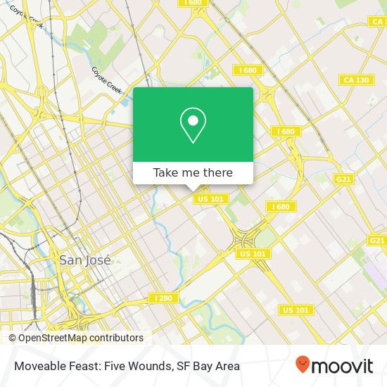 Moveable Feast: Five Wounds, E Santa Clara St San Jose, CA 95116 map