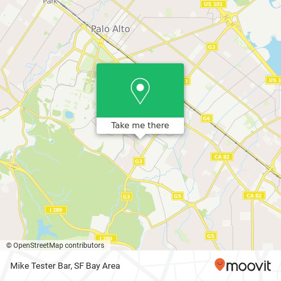 Mike Tester Bar map