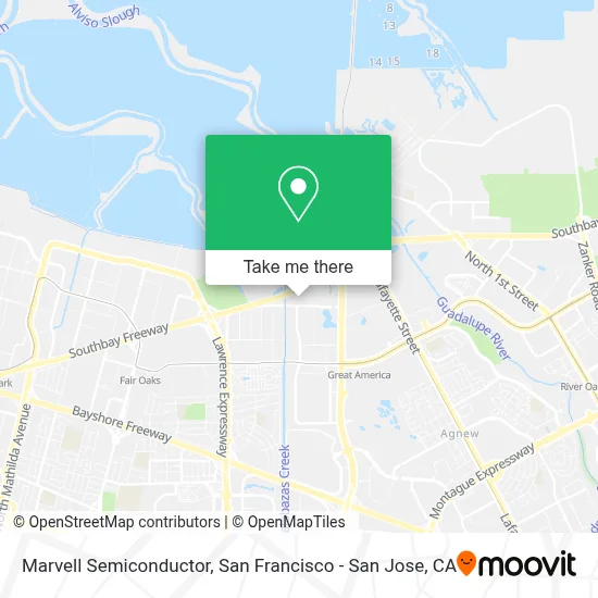Marvell Semiconductor map