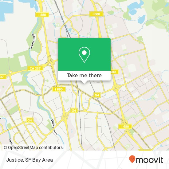 Mapa de Justice, Milpitas, CA 95035