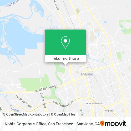 Mapa de Kohl's Corporate Office