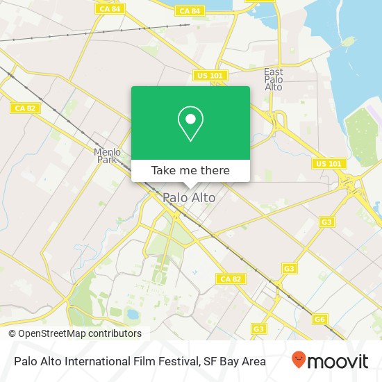 Palo Alto International Film Festival map