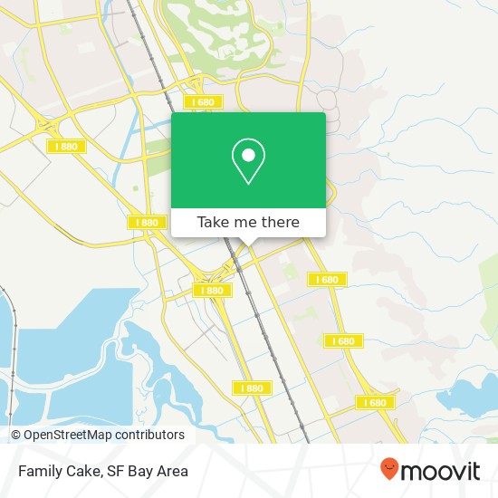 Mapa de Family Cake, 46875 Warm Springs Blvd Fremont, CA 94539