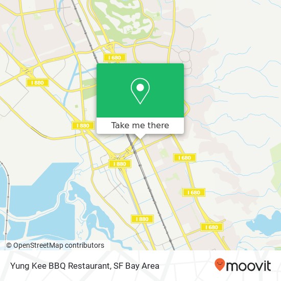 Mapa de Yung Kee BBQ Restaurant, 46875 Warm Springs Blvd Fremont, CA 94539