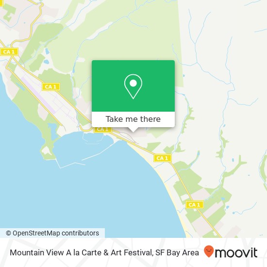 Mapa de Mountain View A la Carte & Art Festival