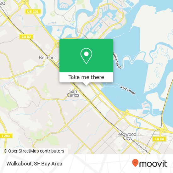 Mapa de Walkabout, 960 Terminal Way San Carlos, CA 94070