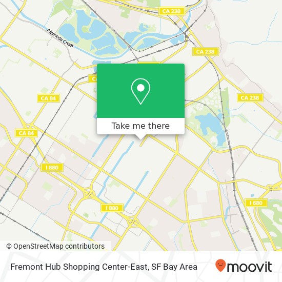 Mapa de Fremont Hub Shopping Center-East