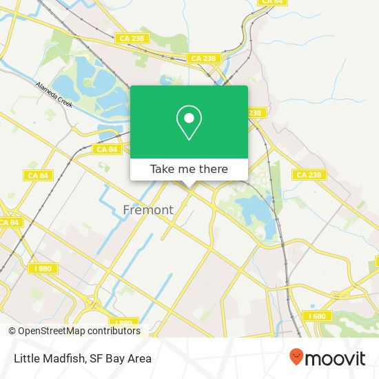 Mapa de Little Madfish, 39350 Paseo Padre Pkwy Fremont, CA 94538