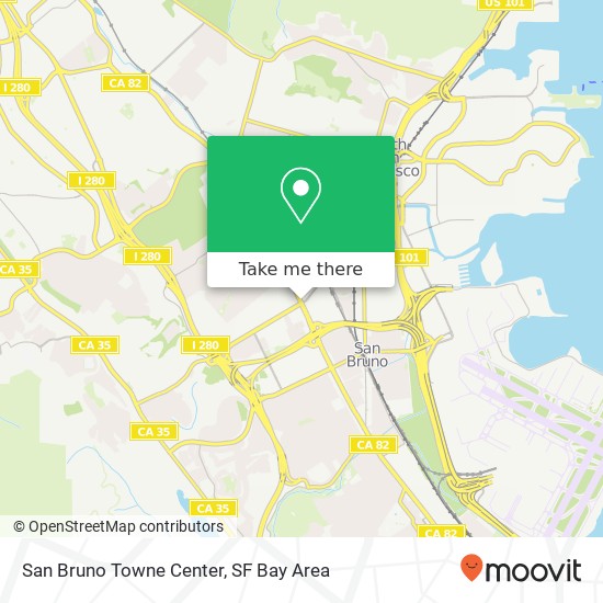 Mapa de San Bruno Towne Center