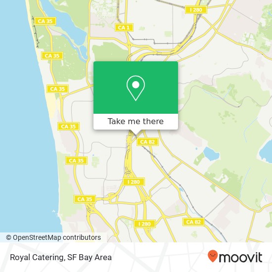 Royal Catering map