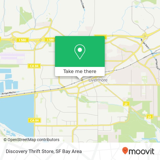 Mapa de Discovery Thrift Store, 1569 Olivina Ave Livermore, CA 94551