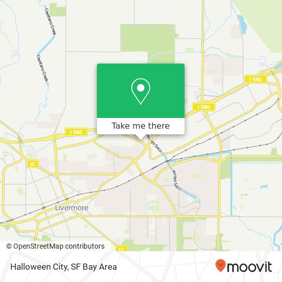 Mapa de Halloween City, 4502 Las Positas Rd Livermore, CA 94551