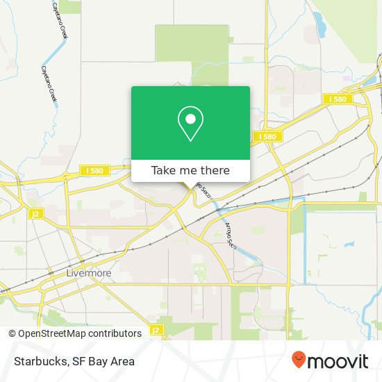 Mapa de Starbucks, 4495 1st St Livermore, CA 94551