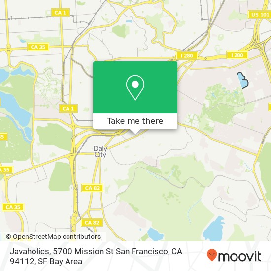 Javaholics, 5700 Mission St San Francisco, CA 94112 map