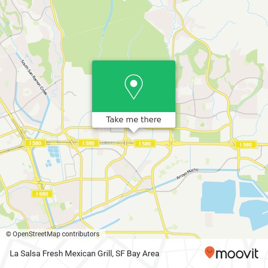Mapa de La Salsa Fresh Mexican Grill, 4930 Dublin Blvd Dublin, CA 94568