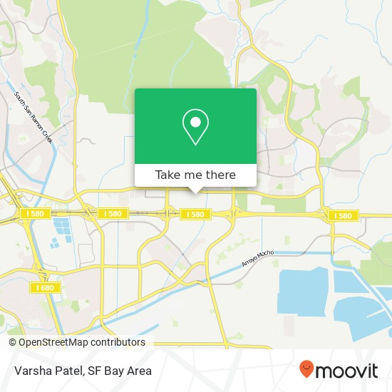 Mapa de Varsha Patel, 4542 Dublin Blvd Dublin, CA 94568