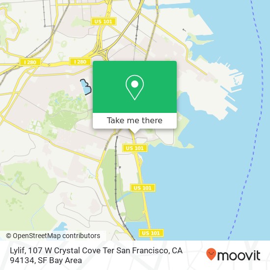 Lylif, 107 W Crystal Cove Ter San Francisco, CA 94134 map