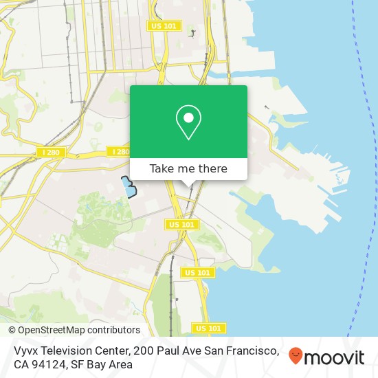Vyvx Television Center, 200 Paul Ave San Francisco, CA 94124 map
