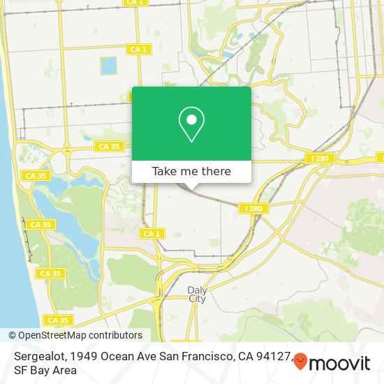 Sergealot, 1949 Ocean Ave San Francisco, CA 94127 map