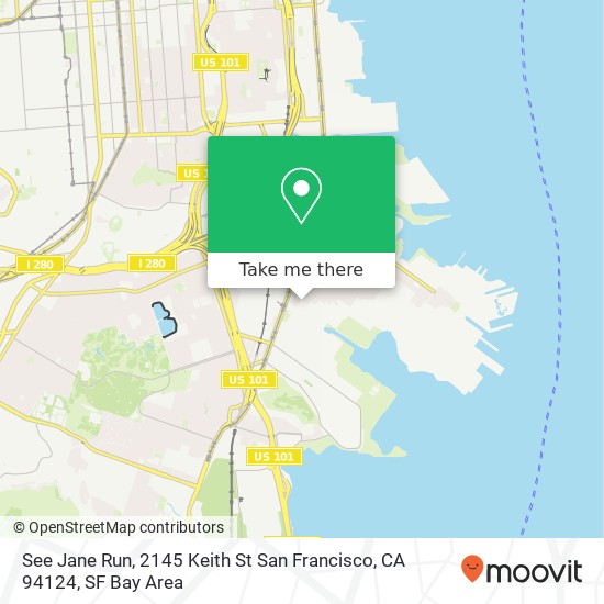 See Jane Run, 2145 Keith St San Francisco, CA 94124 map