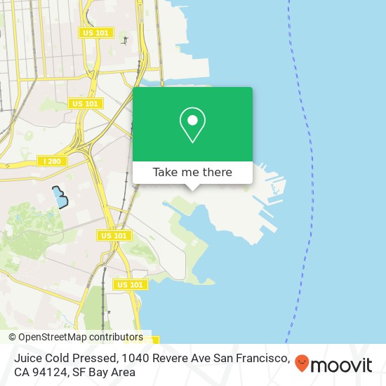 Juice Cold Pressed, 1040 Revere Ave San Francisco, CA 94124 map