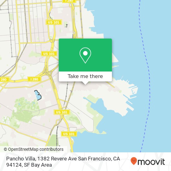 Pancho Villa, 1382 Revere Ave San Francisco, CA 94124 map
