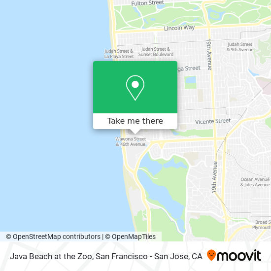 Java Beach at the Zoo map