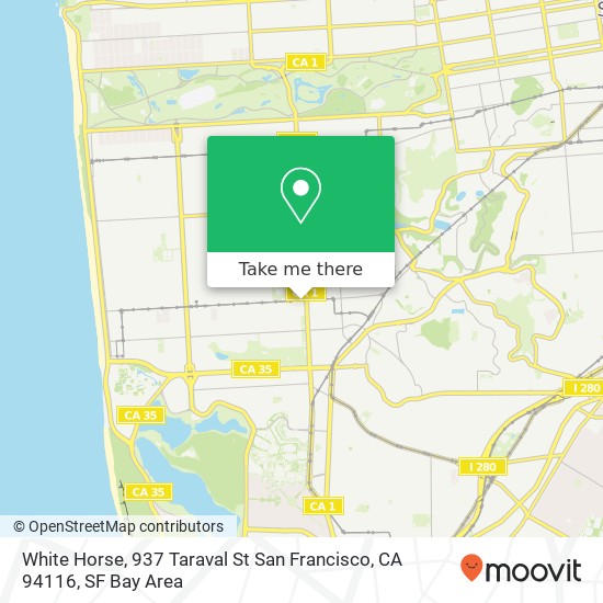 White Horse, 937 Taraval St San Francisco, CA 94116 map