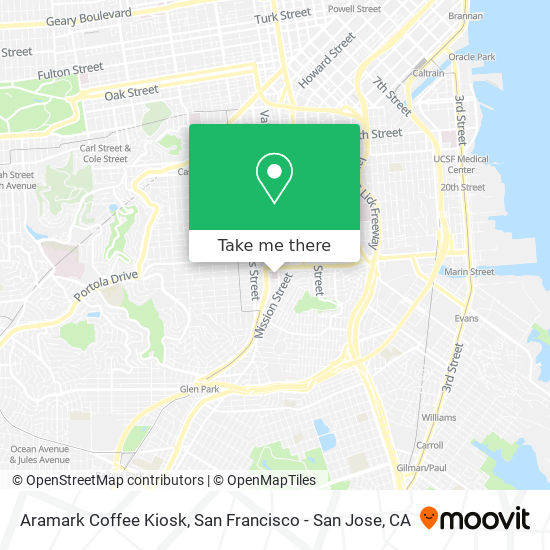 Mapa de Aramark Coffee Kiosk